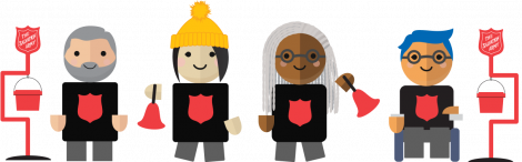 four-v-mojis volunteers